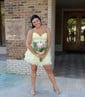 Petite A-line Strapless Tiered Homecoming Dresses