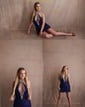 Cut Out High Neck Sequin Bodycon Beaded Homecoming Dresses