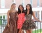 A-line Strapless Ruffle Tiered Cheetah Print Homecoming Dresses
