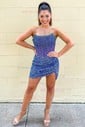 Sparkly Strapless Sequin Bodycon Beaded Homecoming Dresses