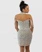 Unique Off-the-shoulder Sequin Bodycon Pearl Homecoming Dresses