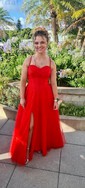 A-line Cowl Neck Tulle Prom Dresses With Ruched