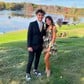 Corset Skater Glitter Appliques Tiered Homecoming Dresses