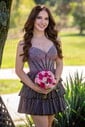 Sparkly Corset A-line Strapless Tiered Homecoming Dresses