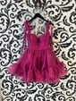 Simple Sweetheart Organza Ruffle Skater Homecoming Dresses