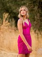 Corset V-neck Lace Beaded Bodycon Homecoming Dresses