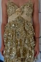 Sparkly Sweetheart Glitter Lace Skater Tiered Homecoming Dresses