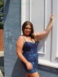 Corset V-neck Bodycon Beaded Homecoming Dresses