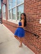 Beautiful Corset Strapless Tiered Ruffle Homecoming Dresses
