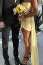 Trendy Strapless Ruched Bodycon Homecoming Dresses