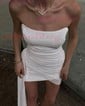 Trendy Strapless Ruched Bodycon Homecoming Dresses