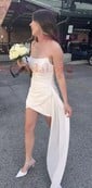 Trendy Strapless Ruched Bodycon Homecoming Dresses
