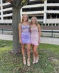 Corset Bodycon Sequin Appliques Homecoming Dresses