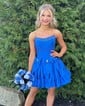 Corset Strapless Taffeta Beaded Skater Homecoming Dresses