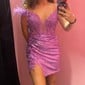 Corset Bodycon Sequin Off-The-Shoulder Homecoming Dresses