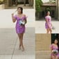 Corset Bodycon Sequin Off-The-Shoulder Homecoming Dresses