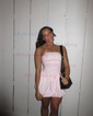 Petite White Fitted Ruched Homecoming Dresses