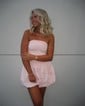 Petite White Fitted Ruched Homecoming Dresses
