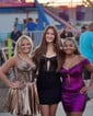 A-line V-neck Metallic Pleated Homecoming Dresses