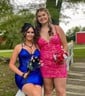 V-neck Corset Satin Bodycon Beaded Homecoming Dresses