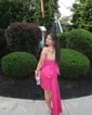 Unique Strapless Stretch Crepe Tight Beaded Homecoming Dresses