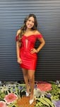 Corset Off-the-shoulder Satin Ruched Bodycon Homecoming Dresses
