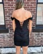Corset Off-the-shoulder Tight Ruched Homecoming Dresses