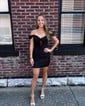 Corset Off-the-shoulder Tight Ruched Homecoming Dresses