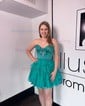 Cute A-line Strapless Ruffle Homecoming Dresses