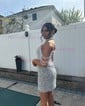 Unique Off-the-shoulder Sequin Bodycon Pearl Homecoming Dresses