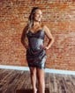 Corset V-neck Metallic Bodycon Ruched Homecoming Dresses