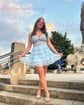 A-line Strapless Tiered Ruffle Homecoming Dresses with Appliques