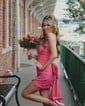 Unique Strapless Stretch Crepe Tight Beaded Homecoming Dresses
