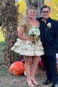Corset Off-the-shoulder Metallic Skater Tiered Homecoming Dresses