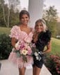 Sparkly Corset Bodycon V-neck Satin Beaded Homecoming Dresses
