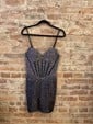 Corset Dark Navy Bodycon Beaded Homecoming Dresses