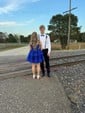 Puffy Royal Blue Skater Ruffle Tiered Homecoming Dresses