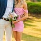 Cute Off-the-shoulder Ruched Bodycon Homecoming Dresses