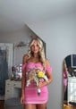 Cute Off-the-shoulder Ruched Bodycon Homecoming Dresses