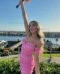 Cute Off-the-shoulder Ruched Bodycon Homecoming Dresses