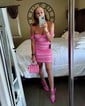 Cute Off-the-shoulder Ruched Bodycon Homecoming Dresses