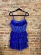 Corset A-line Strapless Beaded Tiered Ruffle Homecoming Dresses