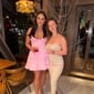 A-line V-neck Satin Ruched Homecoming Dresses