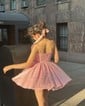A-line V-neck Satin Ruched Homecoming Dresses