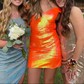 Sparkly Bodycon Sequin Cut Out Homecoming Dresses