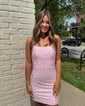 Unique Strapless Tight Pearl Homecoming Dresses