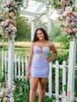 Corset Bodycon Strapless Lace Cut Out Homecoming Dresses