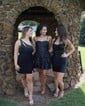 Tight Straight Corset Satin Appliques Homecoming Dresses