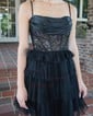 Ball Gown Sweetheart Corset Tulle Tiered Homecoming Dresses