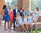 Floral Corset A-line Ruffle Tiered Homecoming Dresses